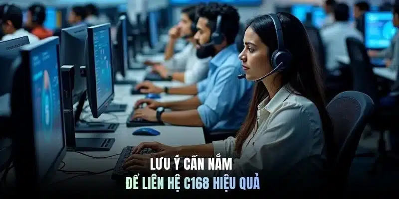 Lưu ý cần nắm để liên hệ C168 hiệu quả